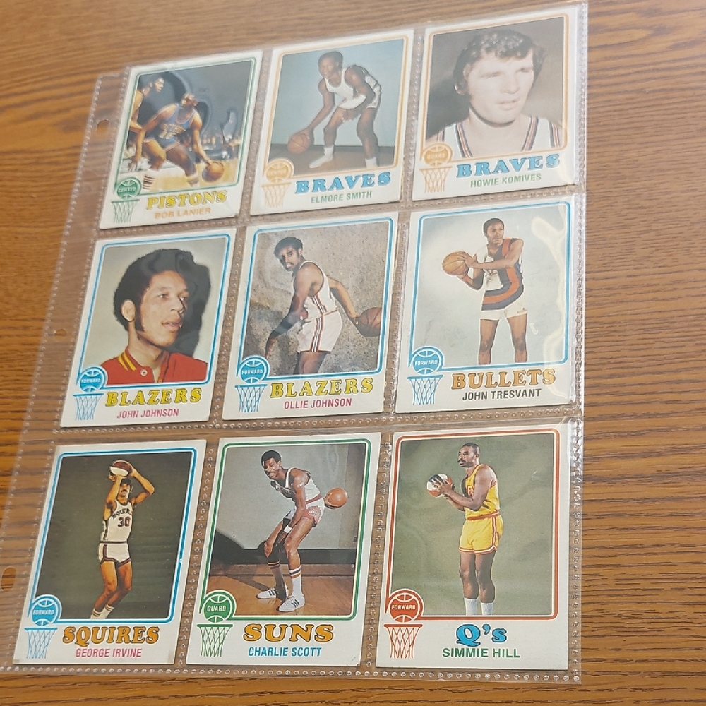 Vintage Basketball Trading Cards Collection